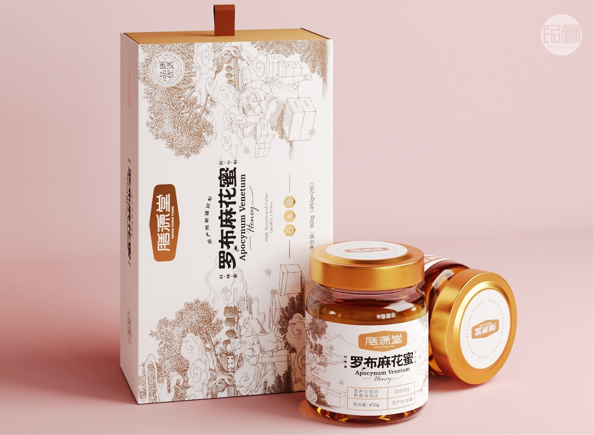 蜂蜜包裝設(shè)計(jì) 羅布麻花蜜包裝設(shè)計(jì)?劉益銘原創(chuàng)作品