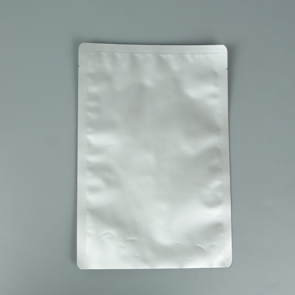 不印刷鋁箔蒸煮袋+鋁箔四層復(fù)合+亮面三邊封